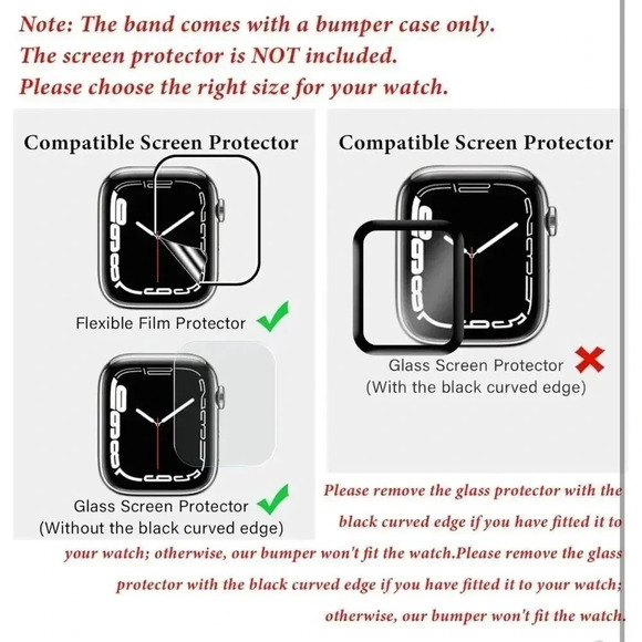Bling Metal Bracelet Bumper Case‎ Rhinestone 44mm for iWatch SE Series 6/5/4 - Picture 8 of 8